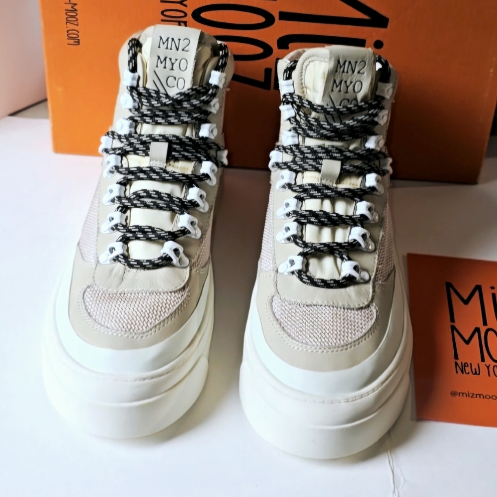 Miz Mooz Alpyne Sneakers Women's Size 7.5 Cream Medium/High.- New with box. - Picture 8 of 13